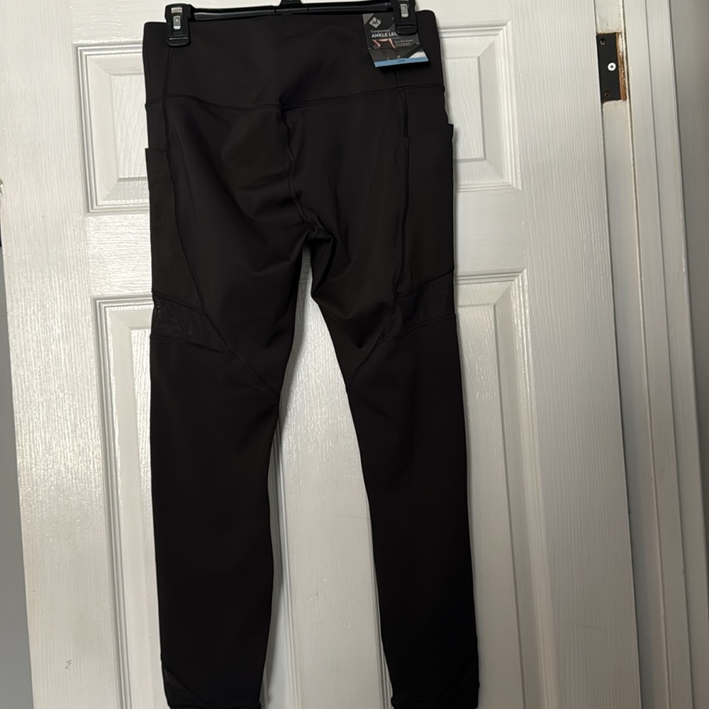 🔥 MEMBERS MARK | NWT | Compression ankle leggings with mesh panels | size Large